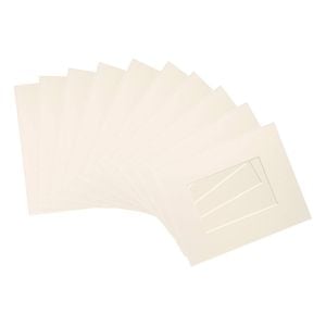 10x Picture Photo Mounts - To Fit Frame Size 8 X 10" For Image Size 4 X 6"
