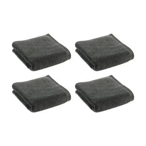 4PK Christy Cirrus Hand Towel Combed Cotton 450GSM Fast Drying Charcoal