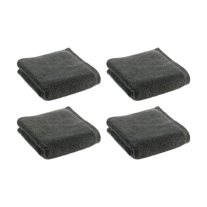4PK Christy Cirrus Hand Towel Combed Cotton 450GSM Fast Drying Charcoal
