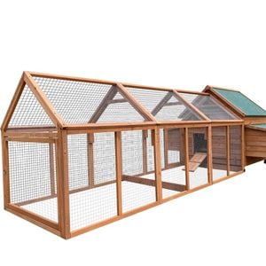 YES4PETS 350 CM XXL Chicken Coop Cat House With Run