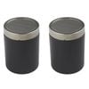 2PK Crema Pro Cocoa Shaker Powder Duster Kitchen/Barware - Black