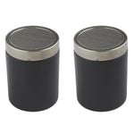2PK Crema Pro Cocoa Shaker Powder Duster Kitchen/Barware - Black