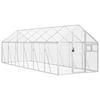 vidaXL Aviary Silver 1.79x6x1.85 m Aluminium