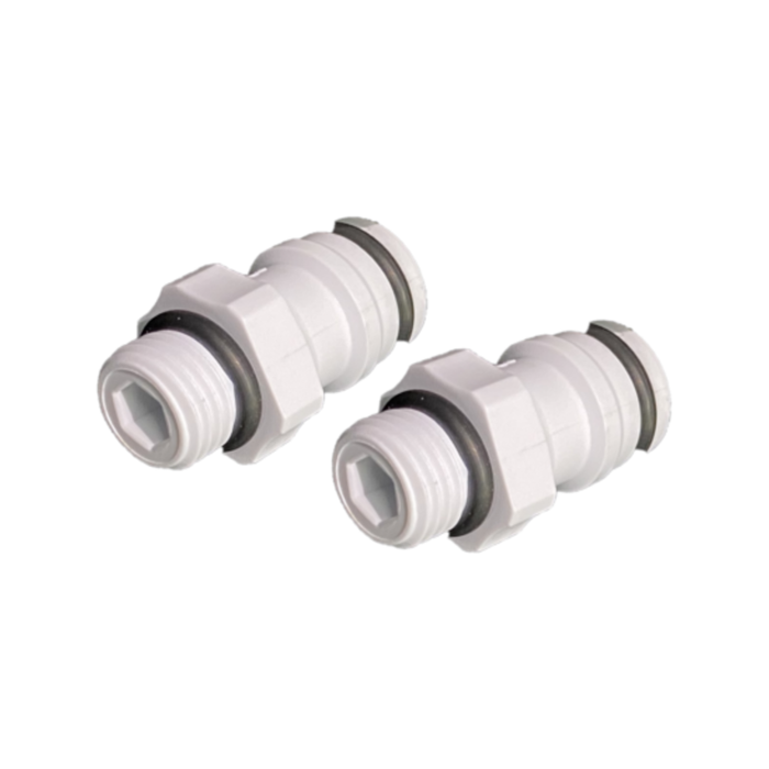 Stefani 1/4" 12mm Housing Connections Hose Fitting - Twin Pack
