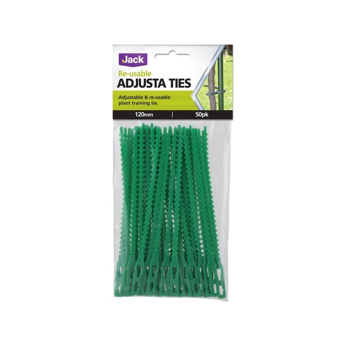 Jack 120mm Adjusta Twist Tie - 50 Pack