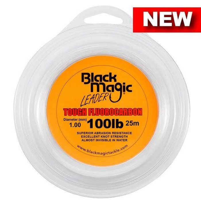 Black Magic Tough Fluorocarbon Fishing Leader 100lb