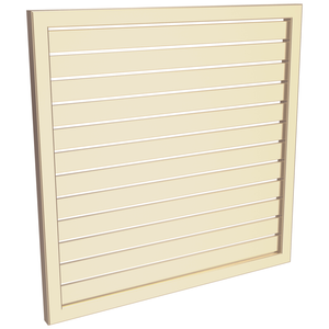ProtectorAl 300-1000W X 300-1000H Primrose Aluminium Welded Slat Panel Horizontal 9mm Gap