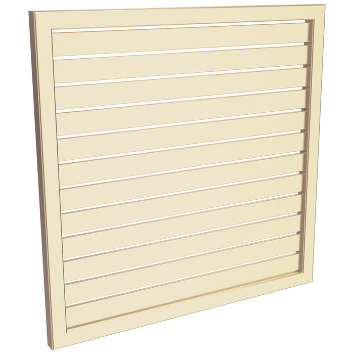 ProtectorAl 300-1000W X 300-1000H Primrose Aluminium Welded Slat Panel Horizontal 9mm Gap