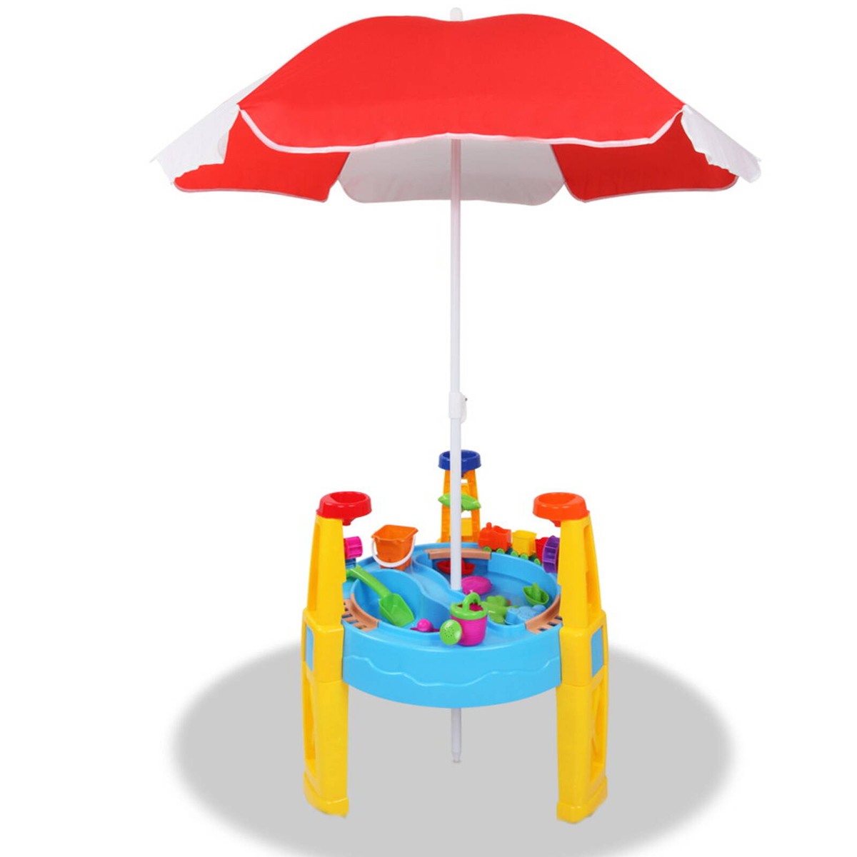Keezi Kids Sandpit Pretend Play Set Water Sand Table Children Outdoor ...