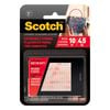 Scotch 2.5cm x 7.6cm Clear Extreme Fasteners Strip - 2 Pack