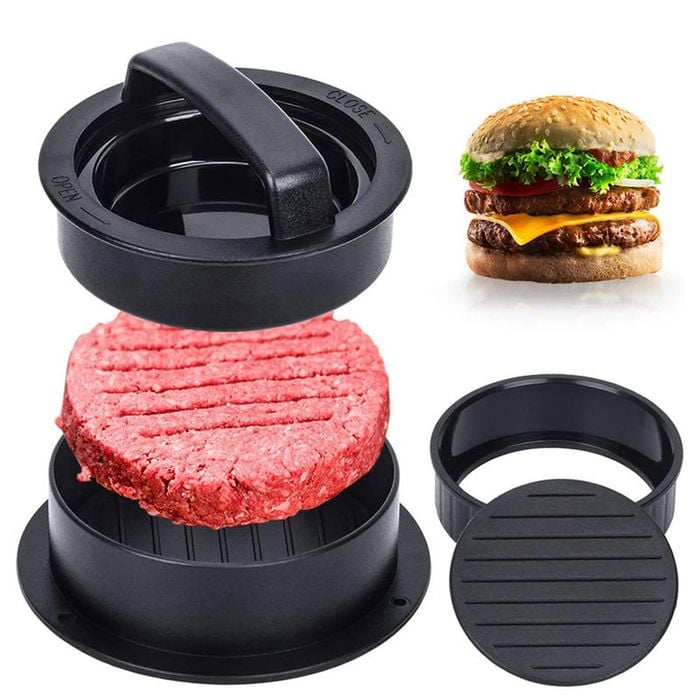 Catzon Hamburger Press with 100 Pcs Oil Papers Patty Maker