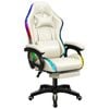 ALFORDSON Gaming Office Chair Massage RGB Beige