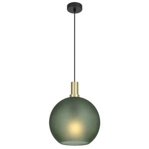 Telbix Patino Modern Pendant Hanging Lamp Light Glass Metal Green Matte