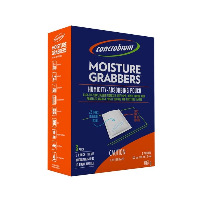 Concrobium Moisture Grabbers Humidity Absorbing Pouches - 3 Pack