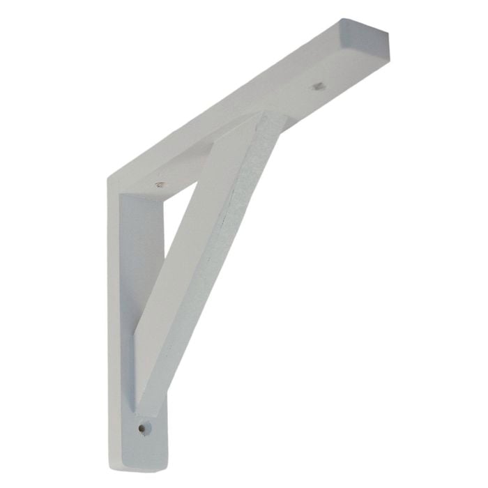 Carinya 230 x 260 x 30 x 15mm Pine Stayed Bracket - White