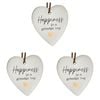 3x Ceramic Hanging 8x9cm Heart Grandpa Hug w/Hanger Ornament Home Room Decor