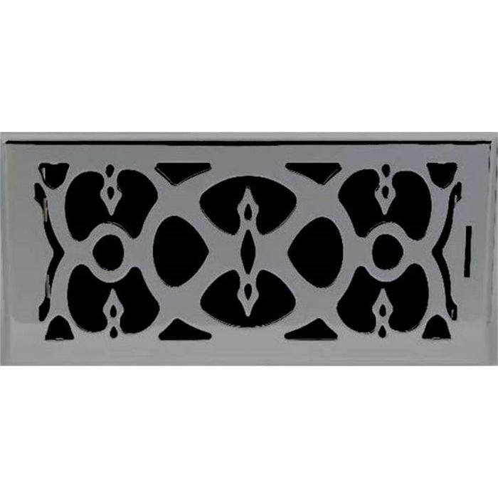 Accord 10 x 30cm Satin Nickel Victorian Floor Vent