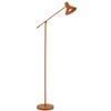 Telbix Olav Modern Standing Floor Lamp Light Metal Orange Satin
