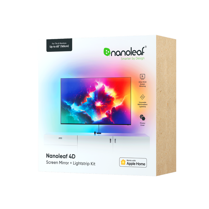 Nanoleaf 4D Screen Mirror Camera & Smart Lightstrip Kit for TVs and Monitors up to 65”