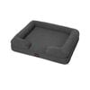 Pawz Dog Bed Teddy Fleece Sofa Medium Grey