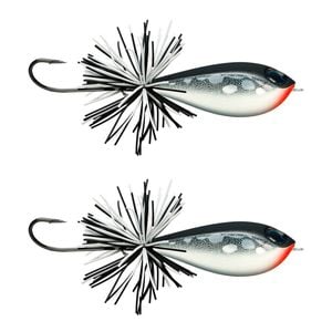 2x Rapala 5cm BX Skitter Frog Topwater Surface Fishing Lures - Matte Chrome