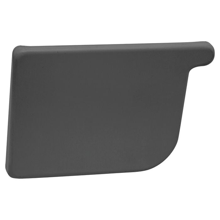 COLORBOND 115mm LH Quad Gutter Stop End - Monument