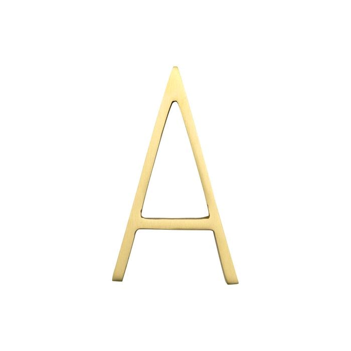 Sandleford 120mm Brass Toorak Letter A
