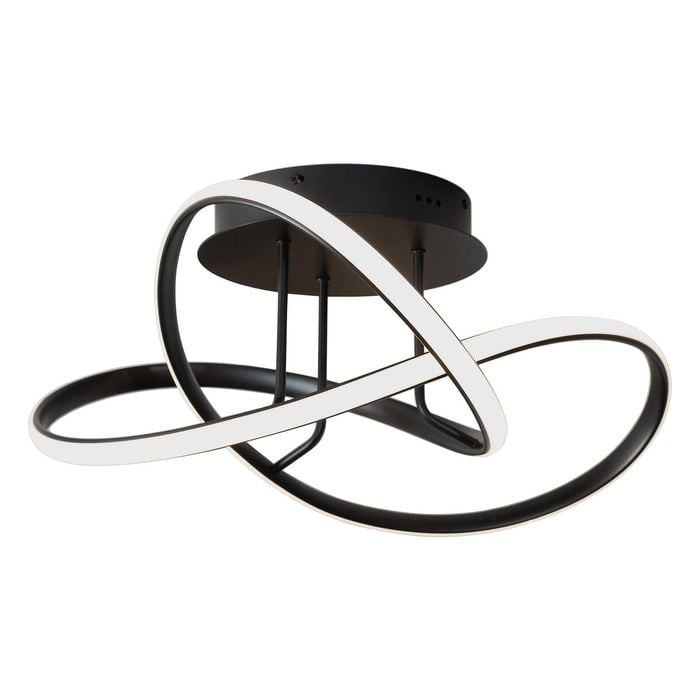 Vencha Suko 50w LED Close to Ceiling Light - Black (3000K)