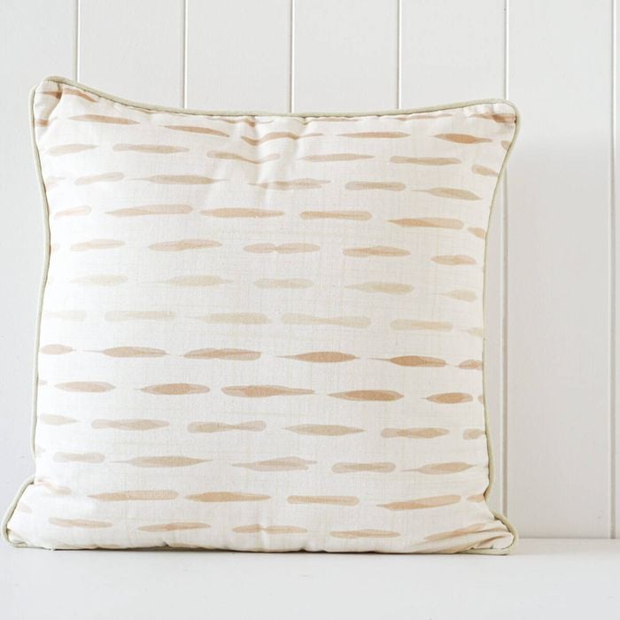 Rayell Indoor Square Cushion Lines Print Brown 45x45cm