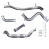 Ignite Exhausts Turbo Back For Toyota Landcruiser 79 Series V8 S/cab 3" Cat & Pipe Raw Aluminised Steel