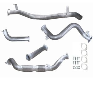 Ignite Exhausts Turbo Back For Toyota Landcruiser 79 Series V8 S/cab 3" Cat & Pipe Raw Aluminised Steel