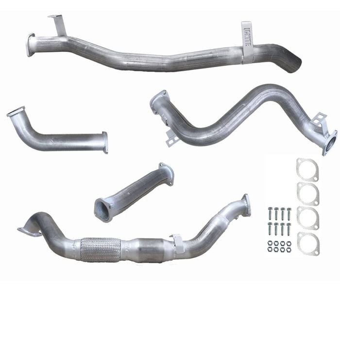 Ignite Exhausts Turbo Back For Toyota Landcruiser 79 Series V8 S/cab 3" Cat & Pipe Raw Aluminised Steel