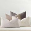 Gioia Casa 4-pack Bouclé Cushion Covers - Soft Textured Polyester With Hidden Zipper (mixed Natural, 30cm X 50cm)