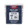 GRUNT 15L White Multi-Purpose Flat Top Rubbish Bags - 100 Pack