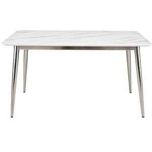 Faux Marble Dining Table - 140 cm