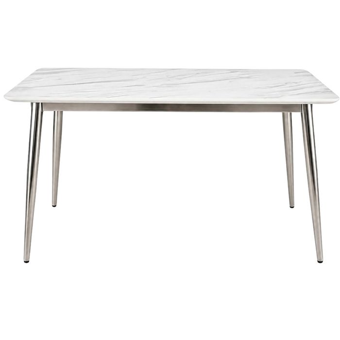 Faux Marble Dining Table - 140 cm