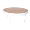 SK Designer Living | Lunar Round Coffee Table - White & Natural