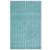 Contemporary Handwoven Wool Rug-Mavis 6363-Cashmere Blue-110x160cm