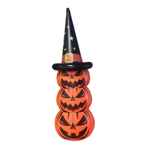 Lifebay Glow-in-the-Dark Inflatable Pumpkin Scarecrow Decoration