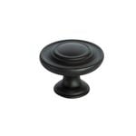 Taskmaster 34mm Black Matte Cabinet Knob