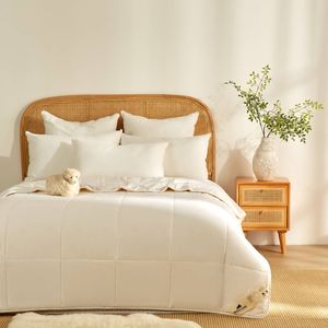 Wooltara Washable Summer Wool Cotton Blend Quilt Double