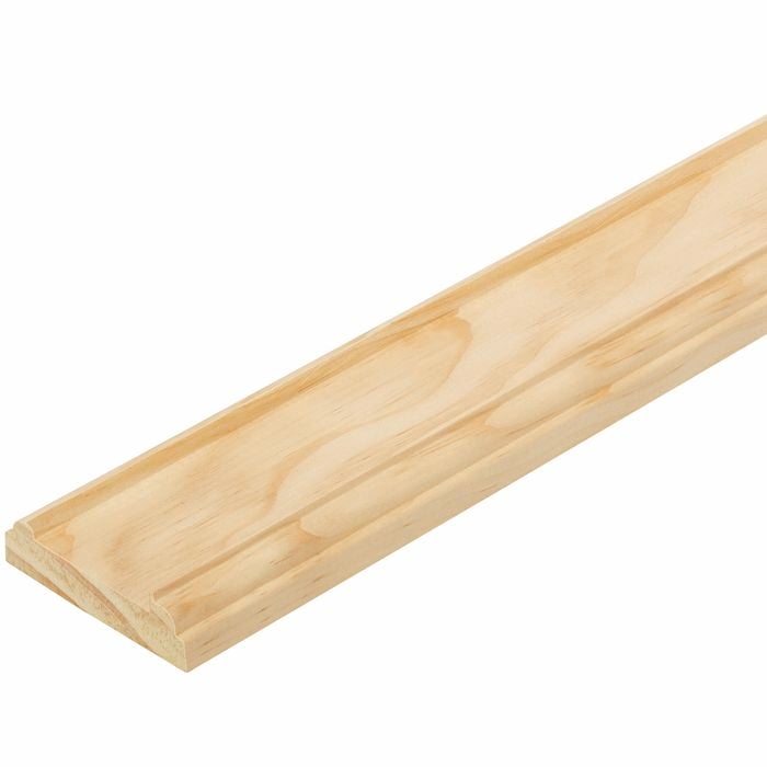 Hume Pinetrim 65 x 19mm 3m Untreated Clear Pine Bottom Shaped Rail