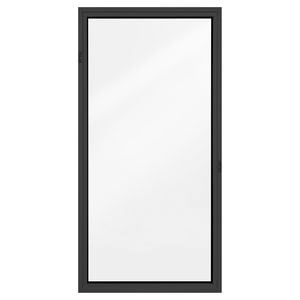 Polar     View 600 x 1200mm Black Frosted Glass Fixed Panel Double Glazed Window