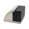 Adoored 30mm Satin Chrome Curved Floor Mount Door Stop
