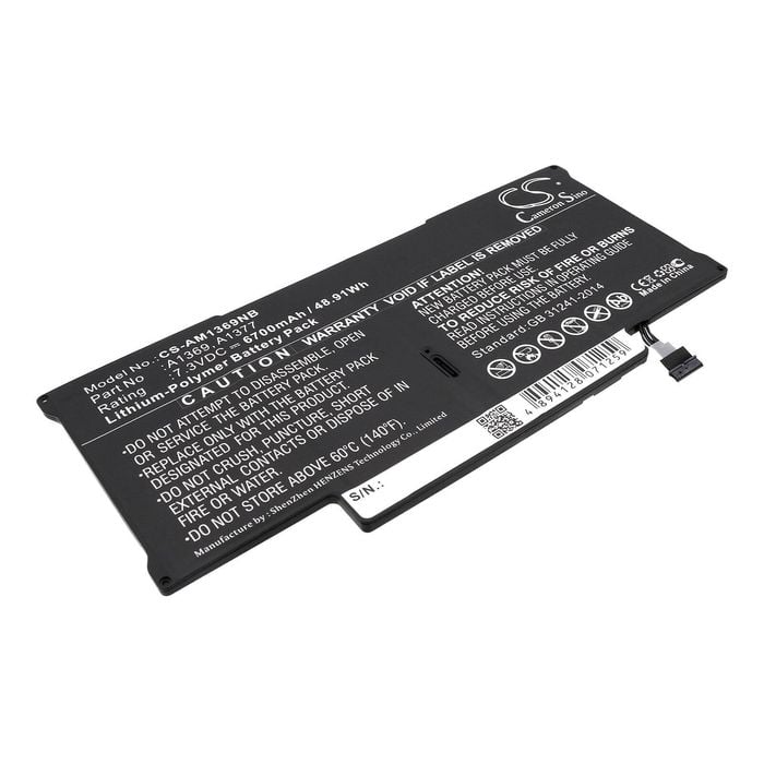 Cameron Sino A1369, A1377 Battery Replacement [cs-am1369nb]