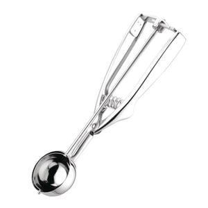 Vogue Stainless Steel Portioner Scoop Spring Loaded Handle Size 40 25ml 46mm Commercial Kitchen Food Prep