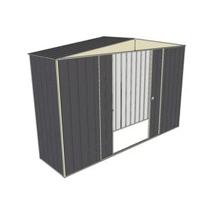 Build-a-Shed 3.0 x 0.8 x 2.3m Double Sliding Door Shed - Grey