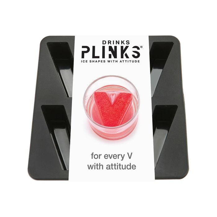 DrinksPlinks Letter V Ice Cube Tray