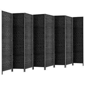 Artiss 8 Panel Room Divider Screen 326x170cm Woven Black