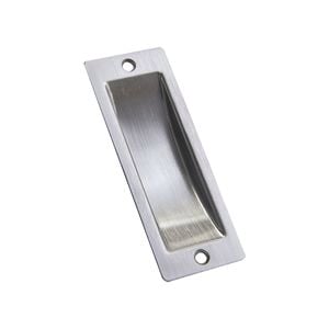 Sylvan Flush Pull 100mm Zinc Alloy Satin Chrome Plate